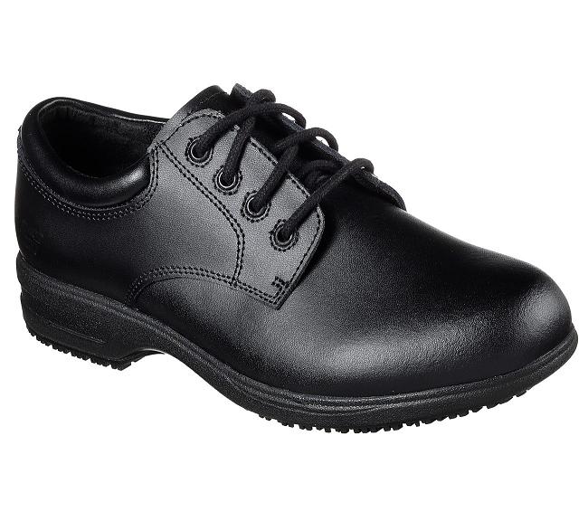 Zapatos de Trabajo Skechers Mujer - Caviar II Negro CLUYG5826